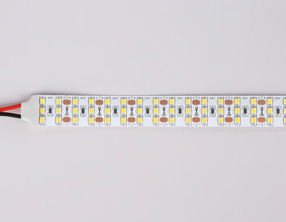 фото светодиодная лента теплый белый ambrella light 26w/m 324led/m 2835smd 3000к 5m gs3901 | 220svet.ru