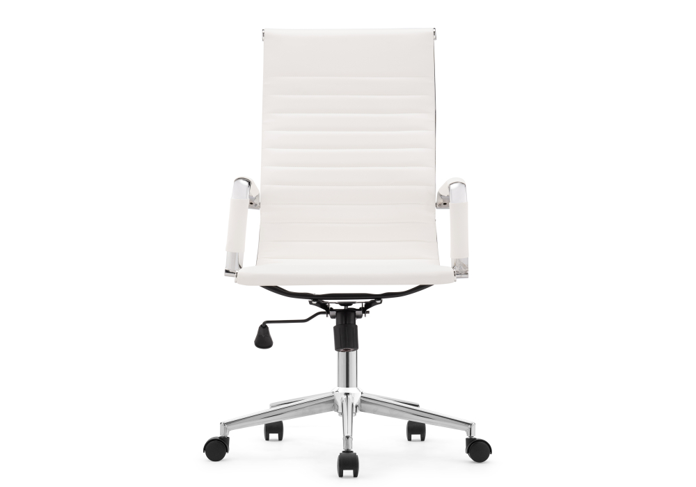 фото компьютерное кресло woodville reus pu white / chrome 15735 | 220svet.ru