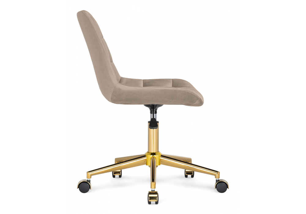 фото офисное кресло woodville честер бежевый / золото 533178 | 220svet.ru
