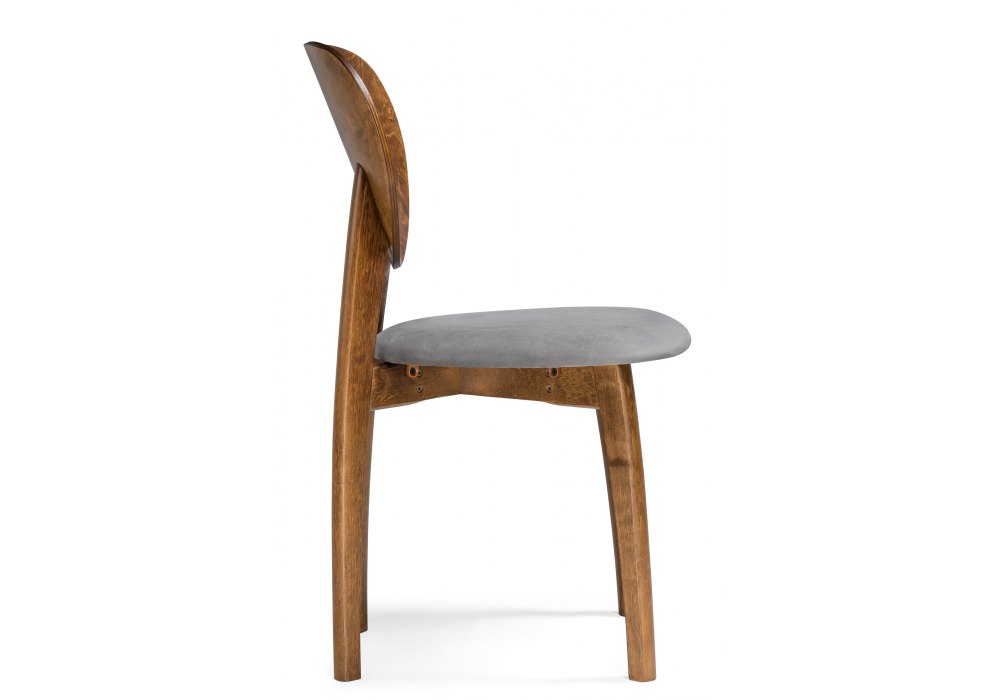 фото стул деревянный woodville окава ткань tenerife stone / миланский орех 615248 | 220svet.ru