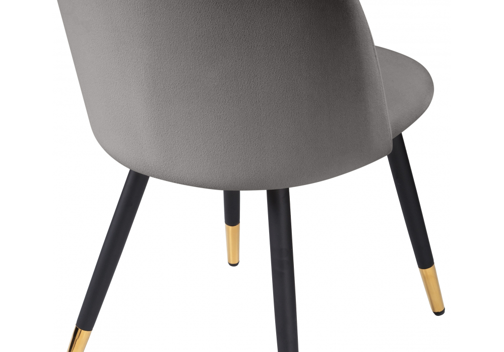 фото стул на металлокаркасе woodville gabi темно-серый / черный / золотой 15939 | 220svet.ru