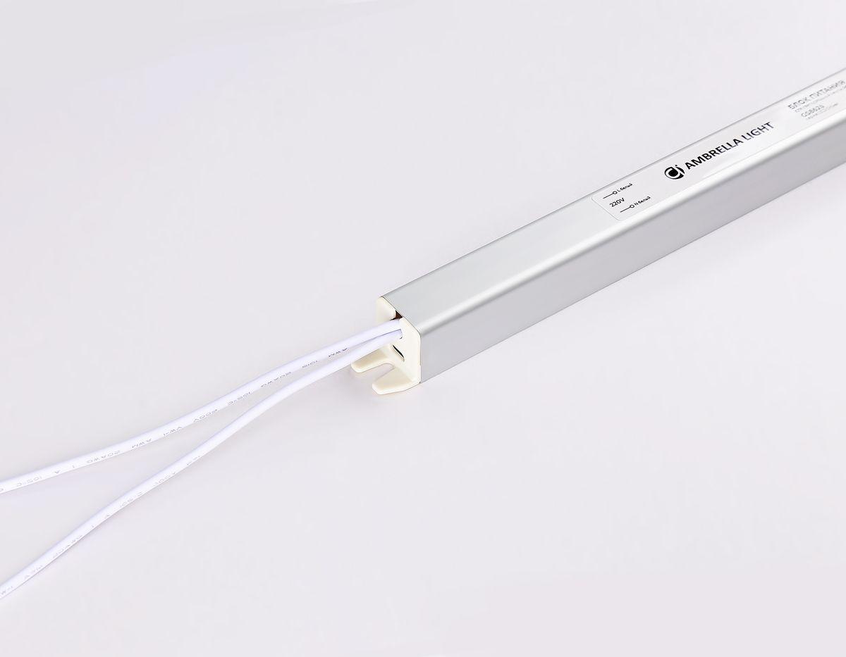 фото блок питания ультратонкий для светодиодной ленты ambrella light 72w ip20 3a gs8626 | 220svet.ru