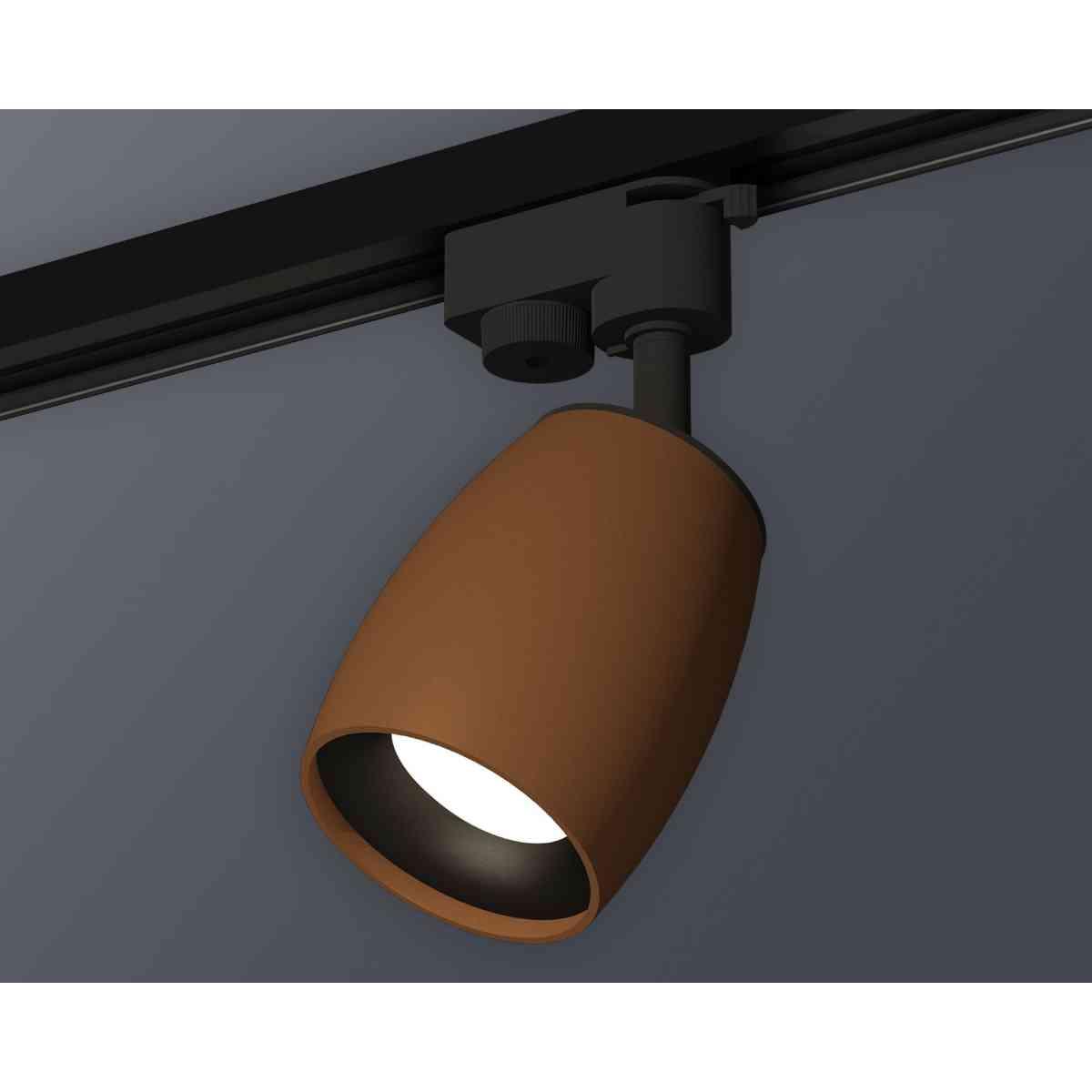 фото комплект трекового светильника ambrella light track system xt1124031 scf/pbk кофе песок/черный полированный (a2521, c1124, n7011) | 220svet.ru