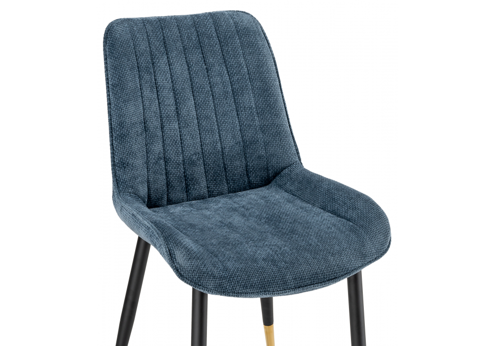 фото стул на металлокаркасе woodville seda 1 blue / black / gold 15774 | 220svet.ru