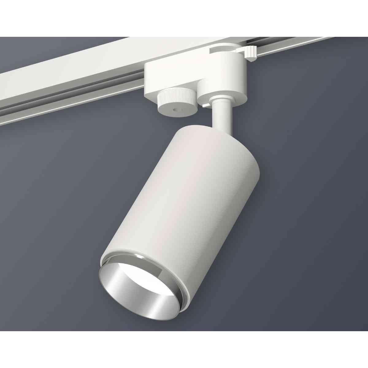 фото комплект трекового светильника ambrella light track system xt6322042 swh/psl белый песок/серебро полированное (a2520, c6322, n6122) | 220svet.ru