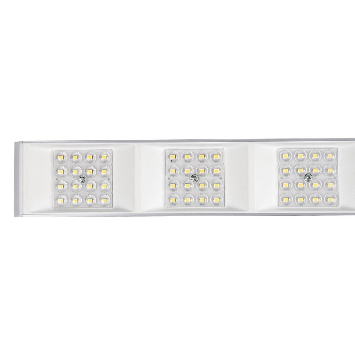 фото линейный светодиодный светильник uniel ulo-el120b-100w/6500k/k silver linkable ul-00010694 | 220svet.ru