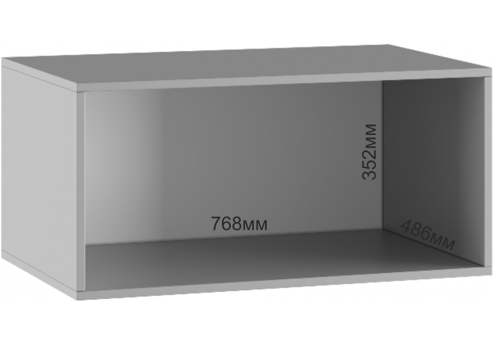 фото антресоль woodville кротос 80 цемент темный 679663 | 220svet.ru