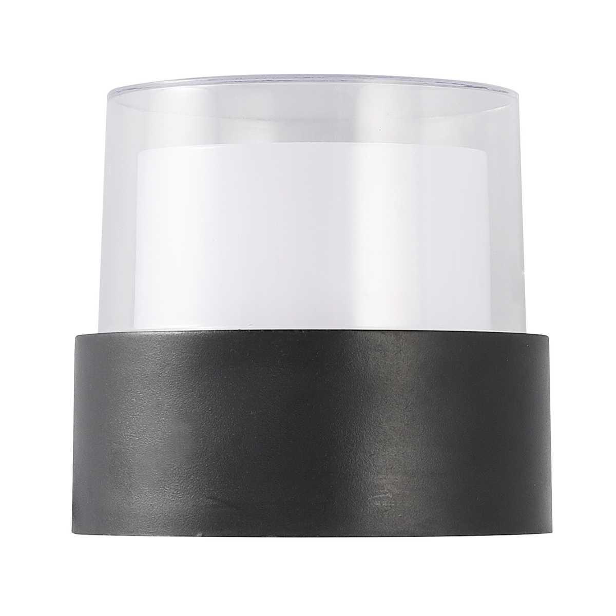 фото уличный настенный светодиодный светильник uniel ulu-p21a-5w/4000k ip65 black ul-00010515 | 220svet.ru