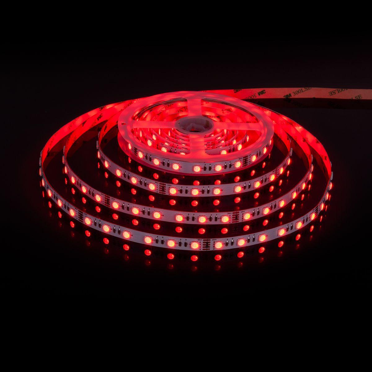 фото светодиодная лента elektrostandard 24w/m 60led/m 5050smd mix rgb/теплый белый 5m a053701 | 220svet.ru