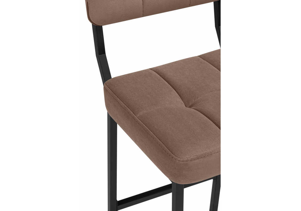 фото барный стул woodville ларс selfie cocoa / черный 674657 | 220svet.ru