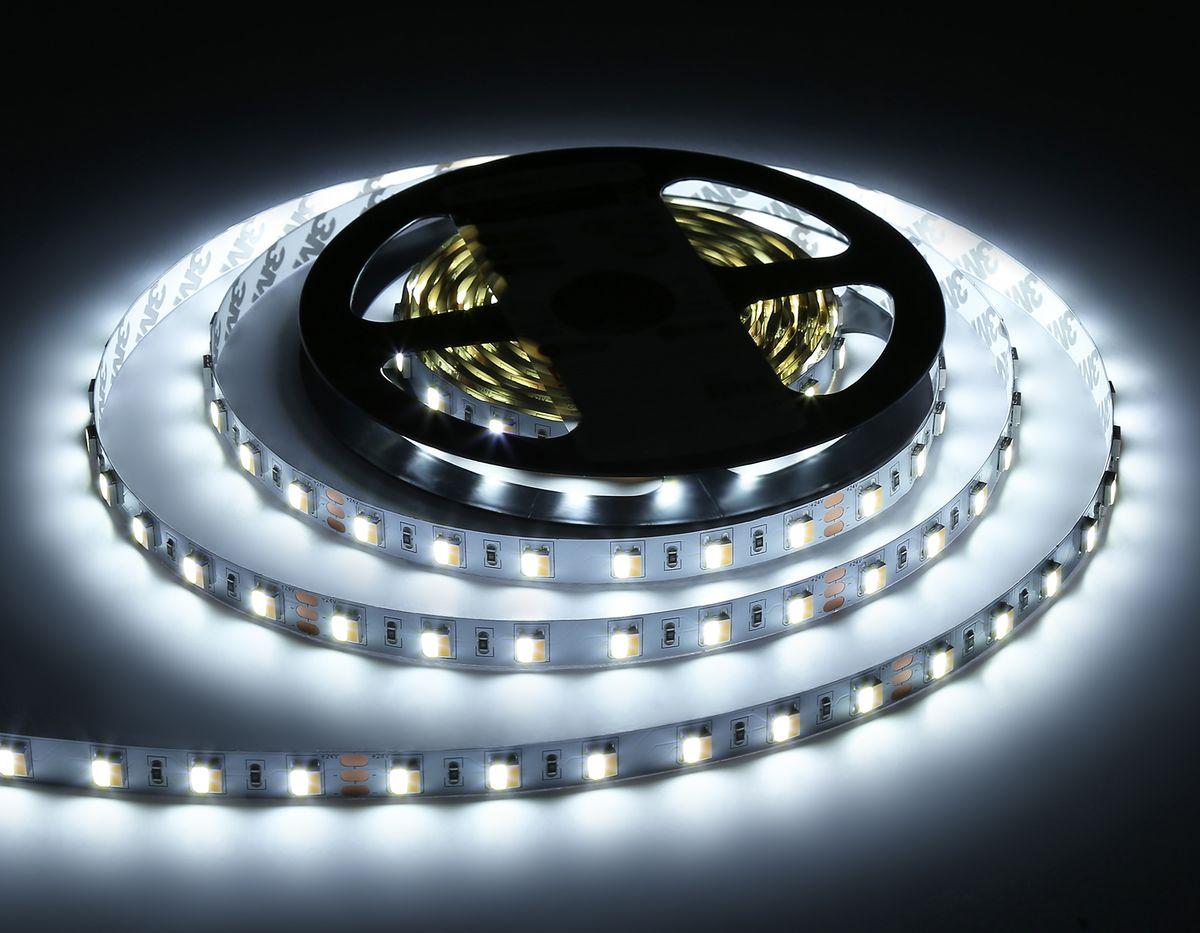 фото светодиодная лента теплый - холодный белый ambrella light 14w/m 60led/m 5050smd 3000-6500к 5m gs4101 | 220svet.ru