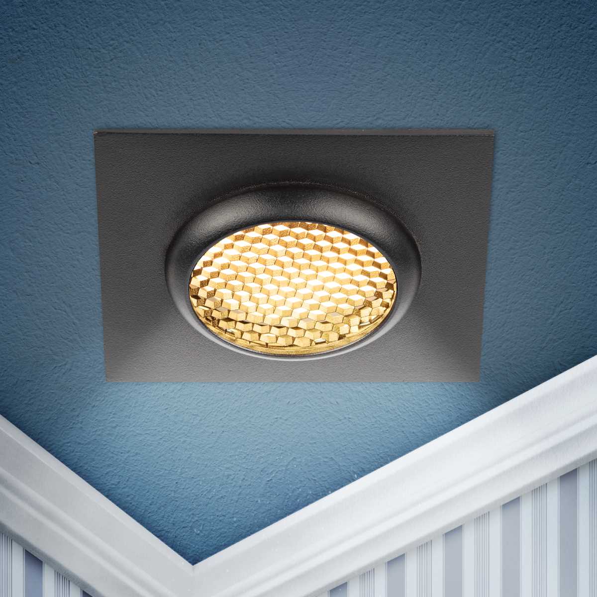 фото светильник встраиваемый алюминиевый эра kl110 bk под лампу mr16 gu5.3 черный матовый б0061530 | 220svet.ru