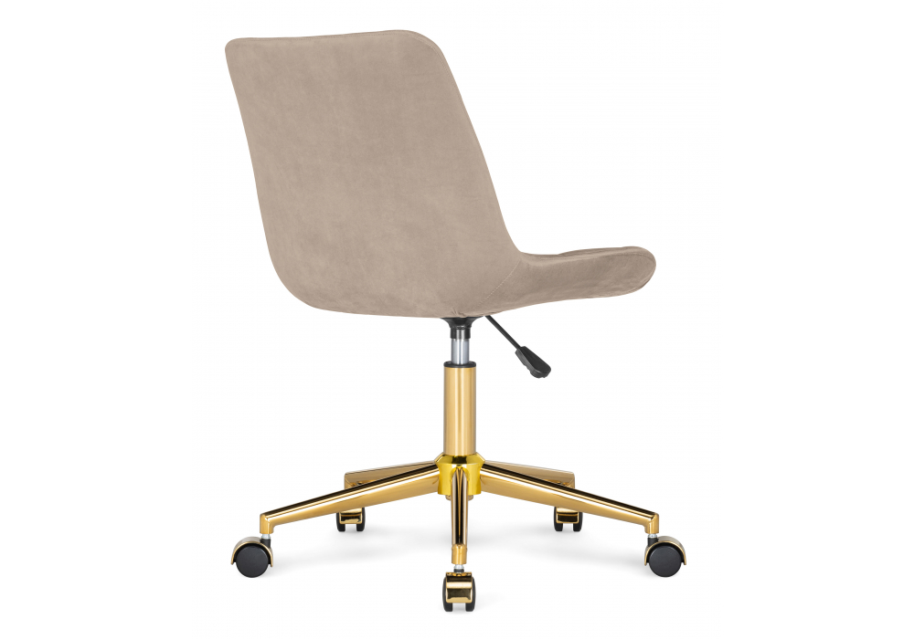 фото офисное кресло woodville честер бежевый / золото 533178 | 220svet.ru
