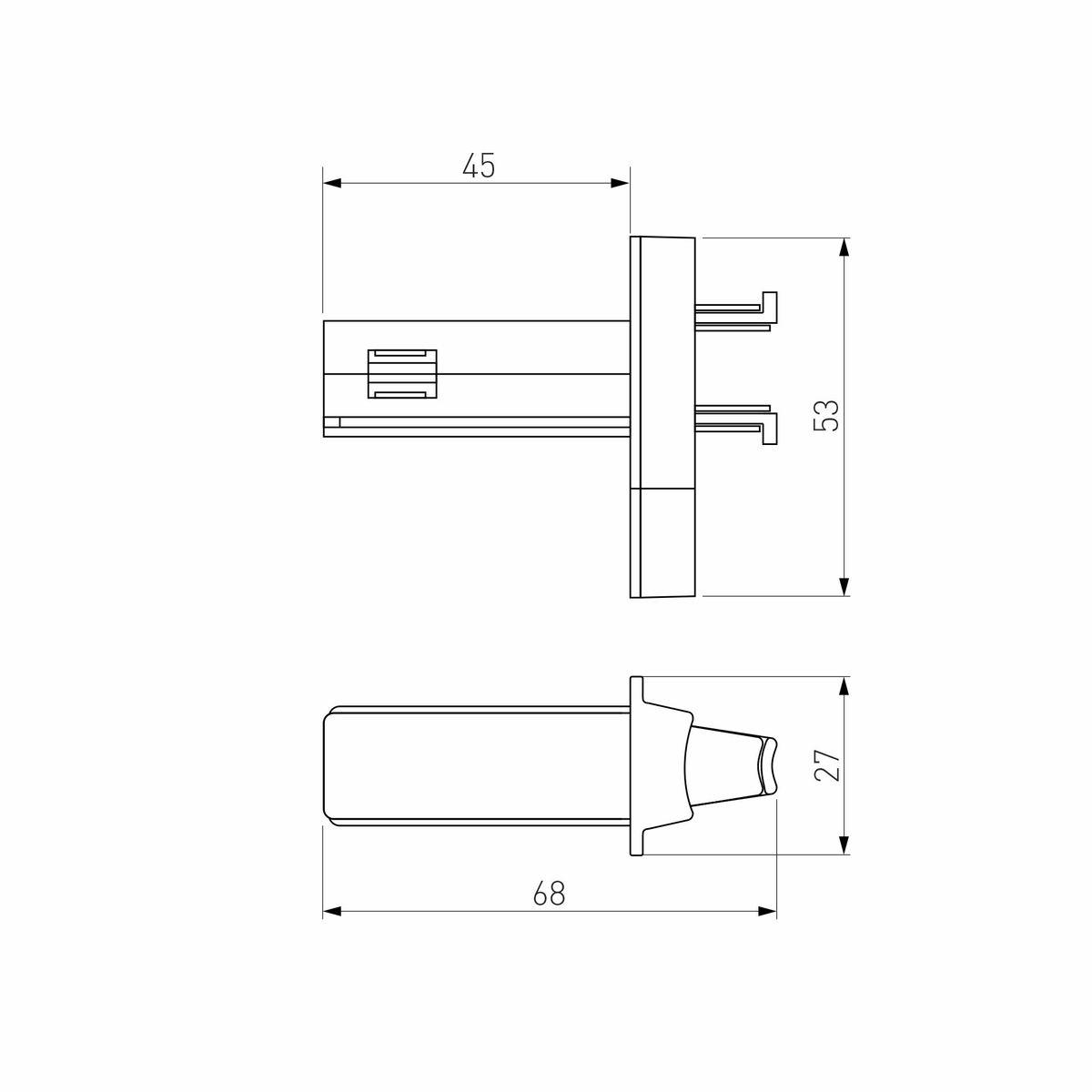 фото соединитель для круглого шарнирного коннектора elektrostandard slim magnetic 85011/00 черный a063967 | 220svet.ru