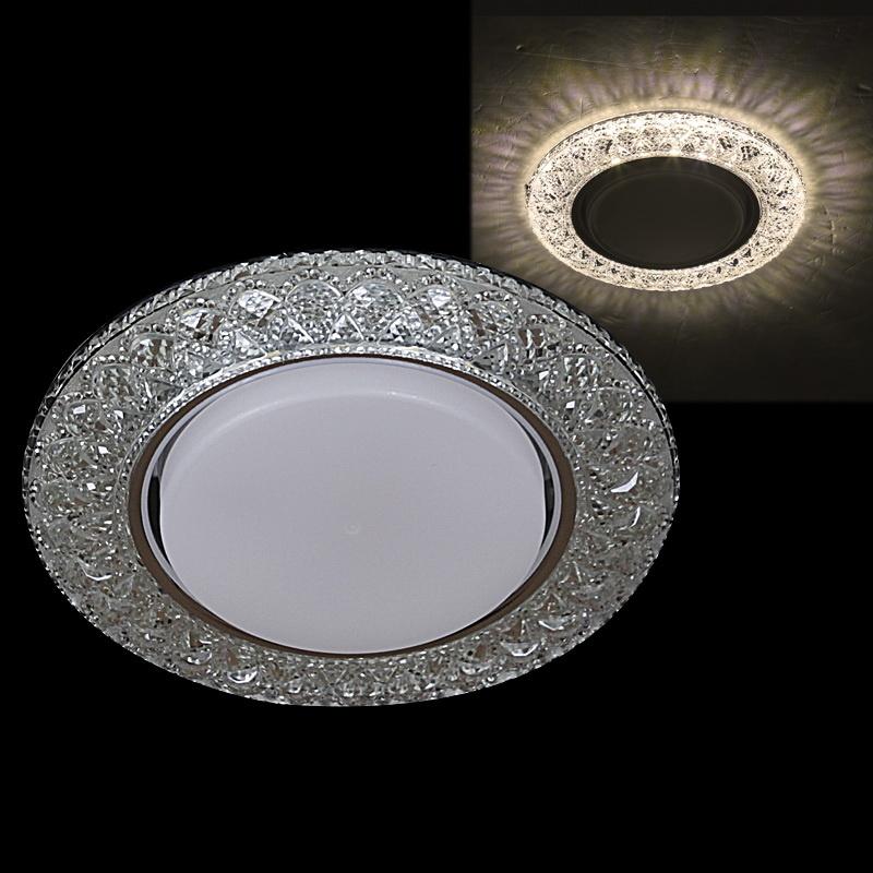фото точечный светильник reluce 53212-9.0-001mn gx53+led5w dl wh 4000k | 220svet.ru