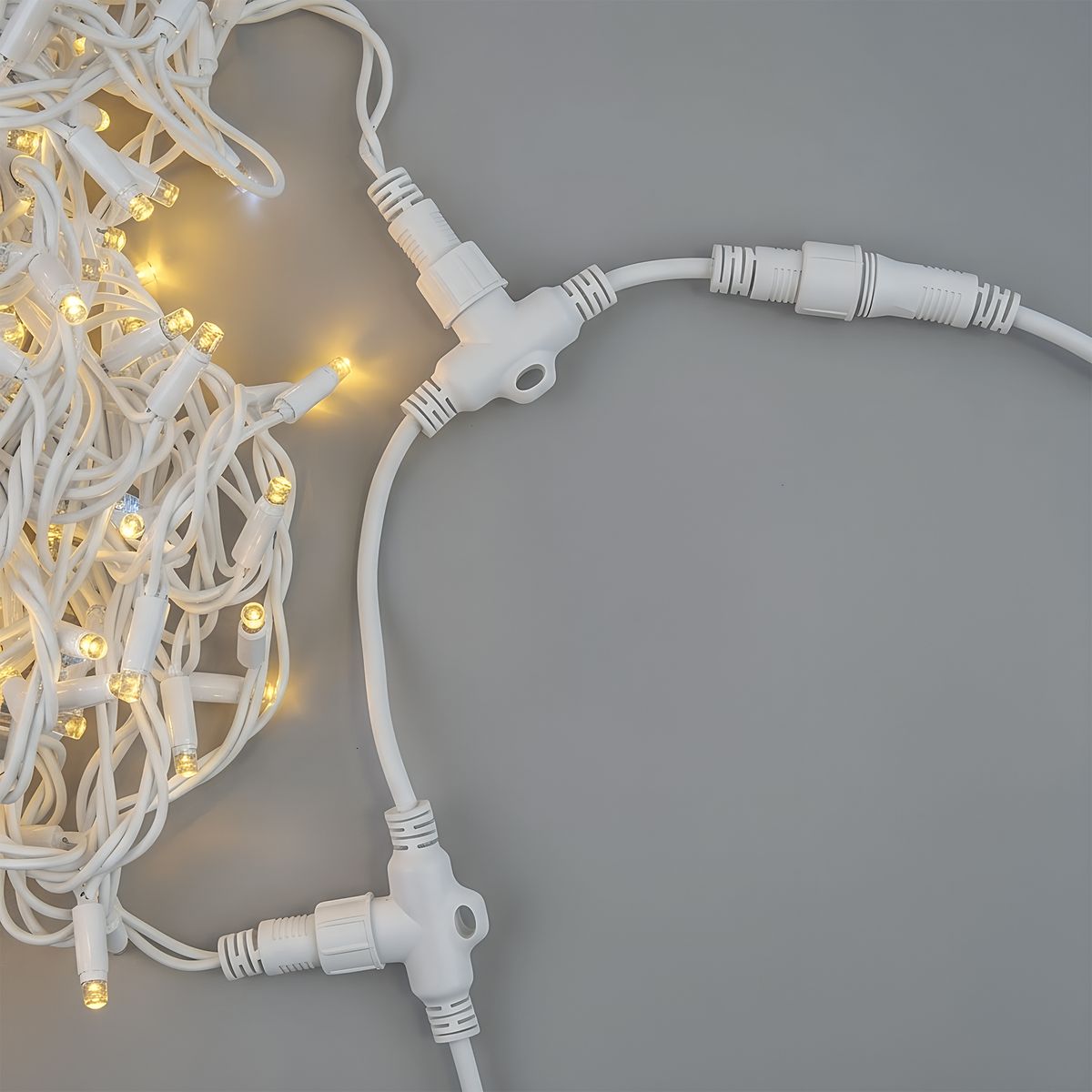 фото провод-шина для гирлянд uniel ucx-f90 t10/2m/wh ul-00013218 | 220svet.ru