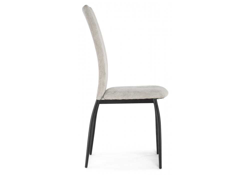 фото стул на металлокаркасе woodville tod latte / black 15771 | 220svet.ru