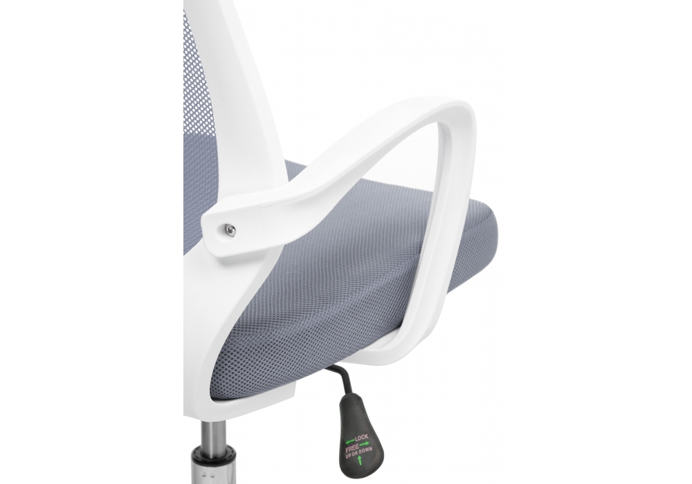 фото компьютерное кресло woodville ergoplus light gray / white 15209 | 220svet.ru