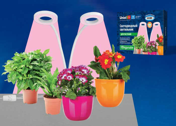 фото светильник для растений uniel ult-p35-15w/sple/tm ip40 white ul-00004847 | 220svet.ru