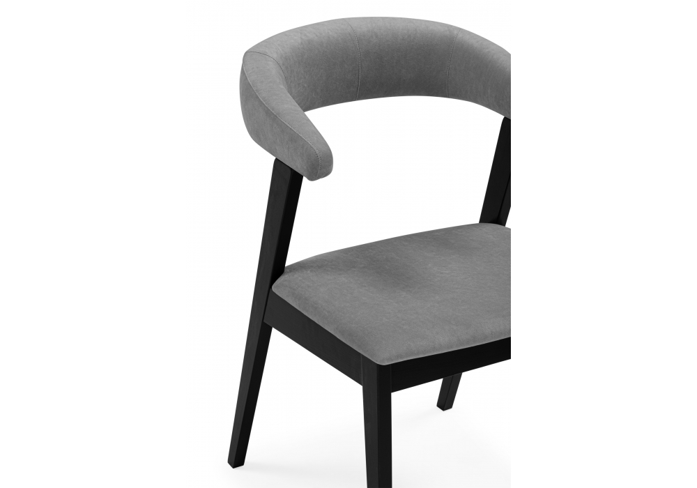 фото стул деревянный woodville токио ткань 234 / черное дерево 620597 | 220svet.ru