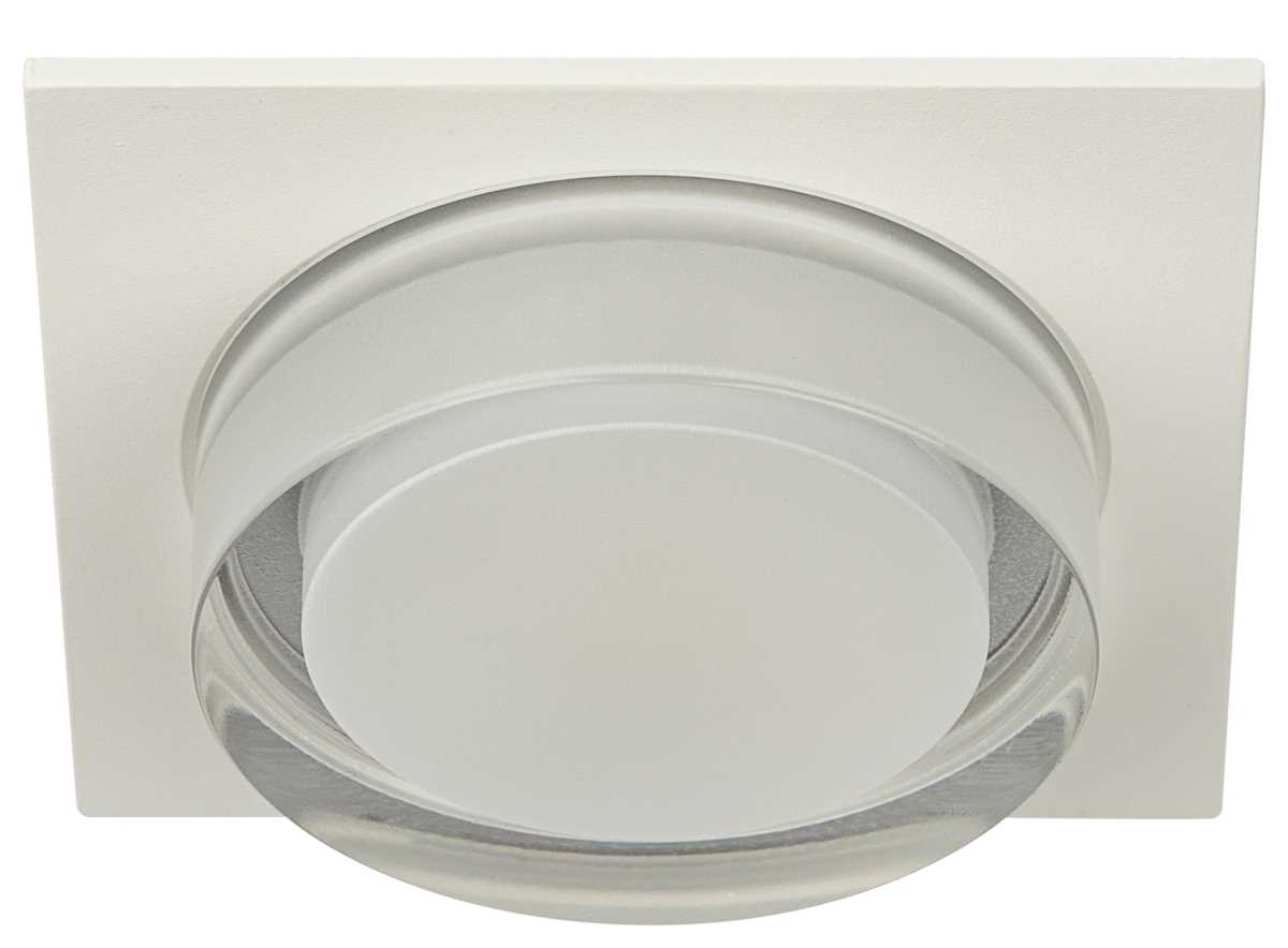 фото светильник встраиваемый декоративный эра dk108 wh под лампу mr16 gu5.3 белый б0058398 | 220svet.ru