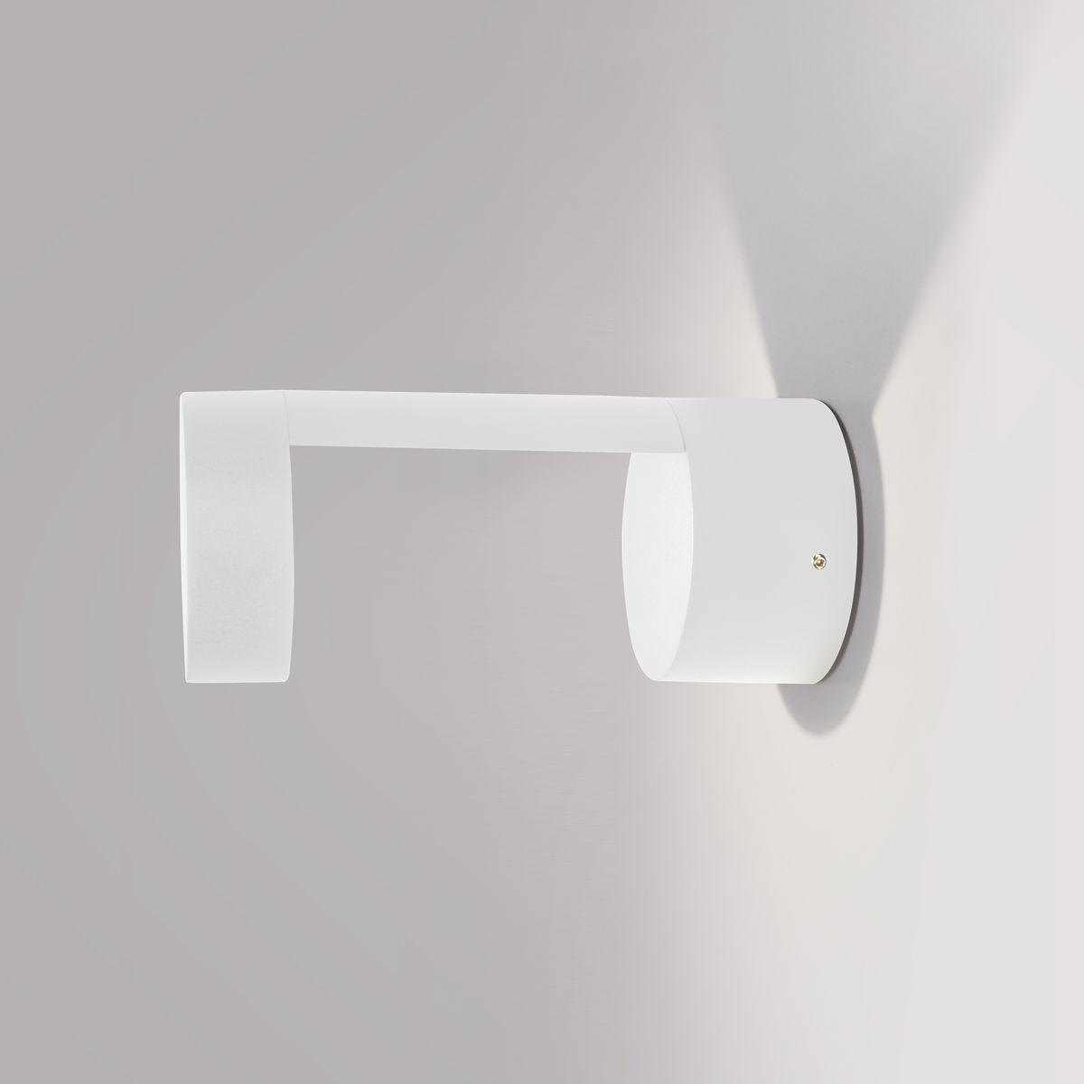 фото уличный настенный светодиодный светильник elektrostandard nimbus 1540 techno led белый a053450 | 220svet.ru