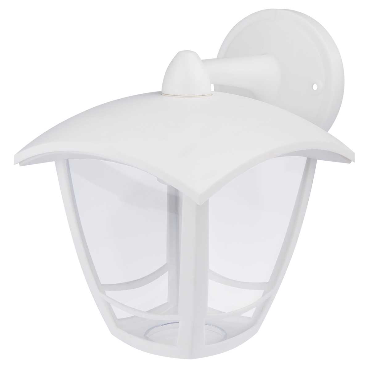 фото садово-парковый светильник эра «дели 2» нбу 07-40-002 белый 4-гранный настенный ip44 е27 max60вт б0051196 | 220svet.ru