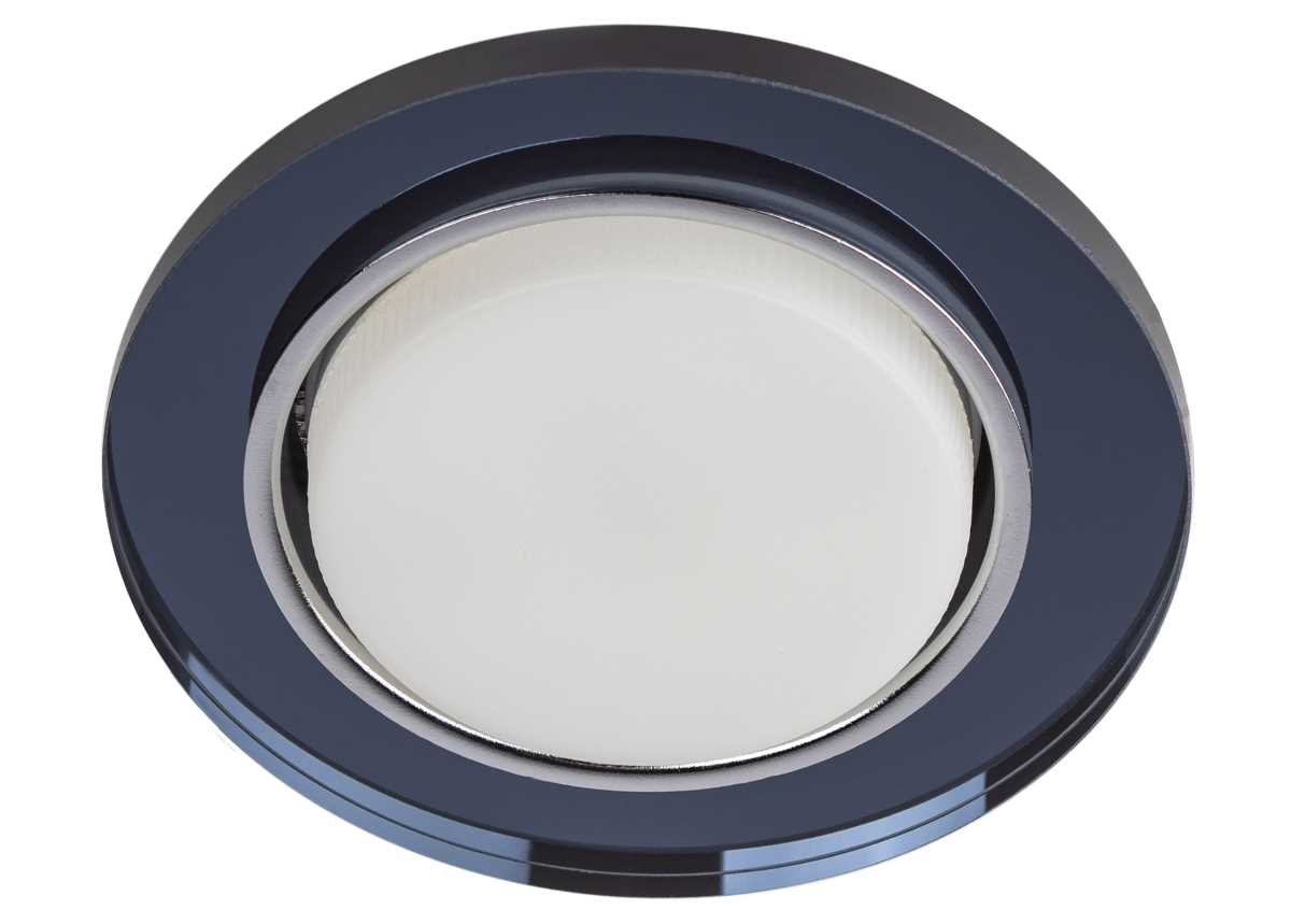 фото светильник встраиваемый cо светодиодной подсветкой эра dk ld51 bk под лампу gx53 черный б0057468 | 220svet.ru