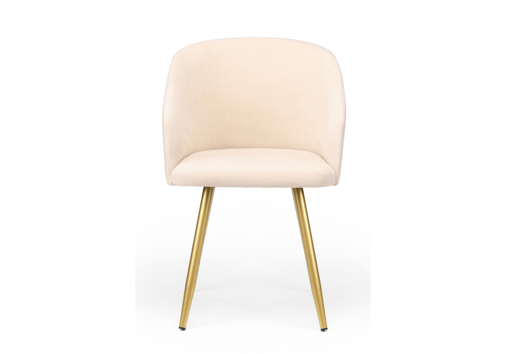 фото стул на металлокаркасе поворотный woodville монер 360 бежевый (glory 03) / золотой 632634 | 220svet.ru