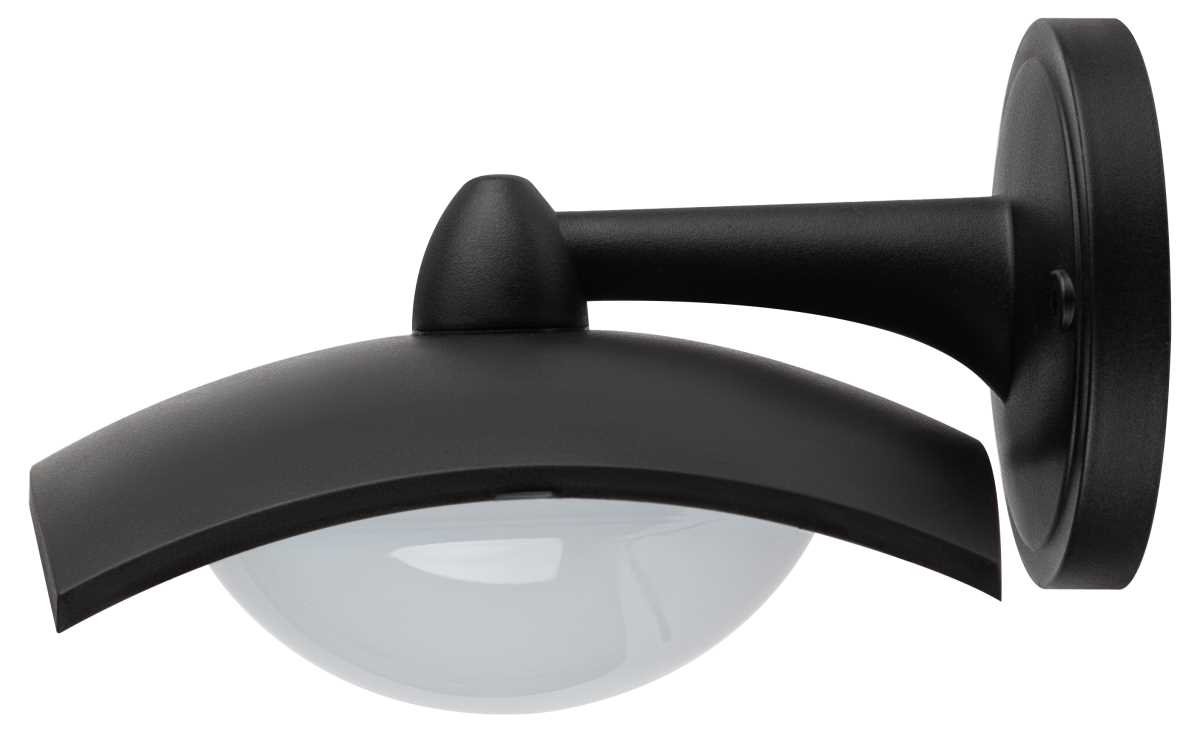 фото садово-парковый светильник эра «дели 4» дбу 07-8-004 черный 4-гранный ip44 светодиодный 8вт 3000k б0064289 | 220svet.ru