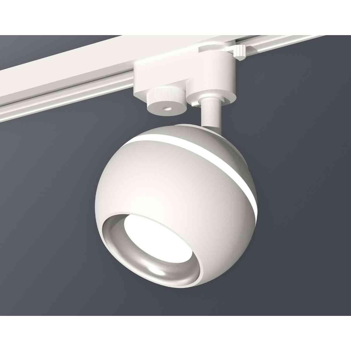 фото комплект трекового светильника ambrella light track system xt1101002 swh/psl белый песок/серебро полированное (a2520, c1101, n7022) | 220svet.ru
