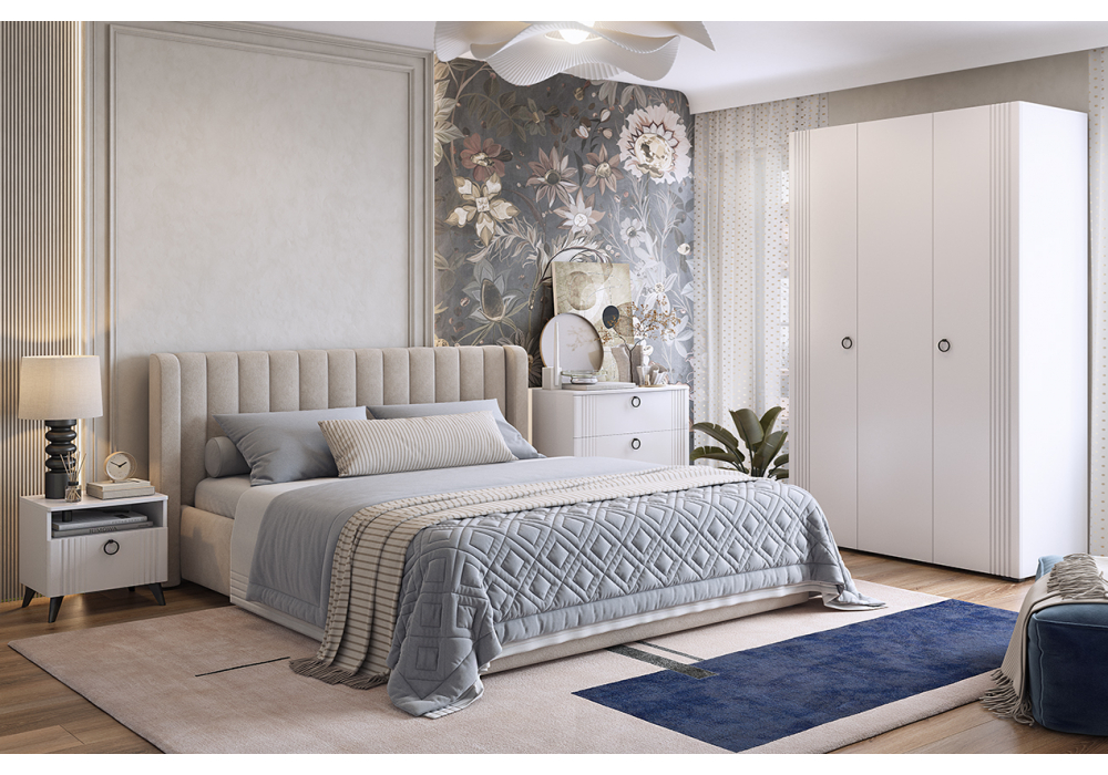 фото комод woodville ева белый матовый 589701 | 220svet.ru