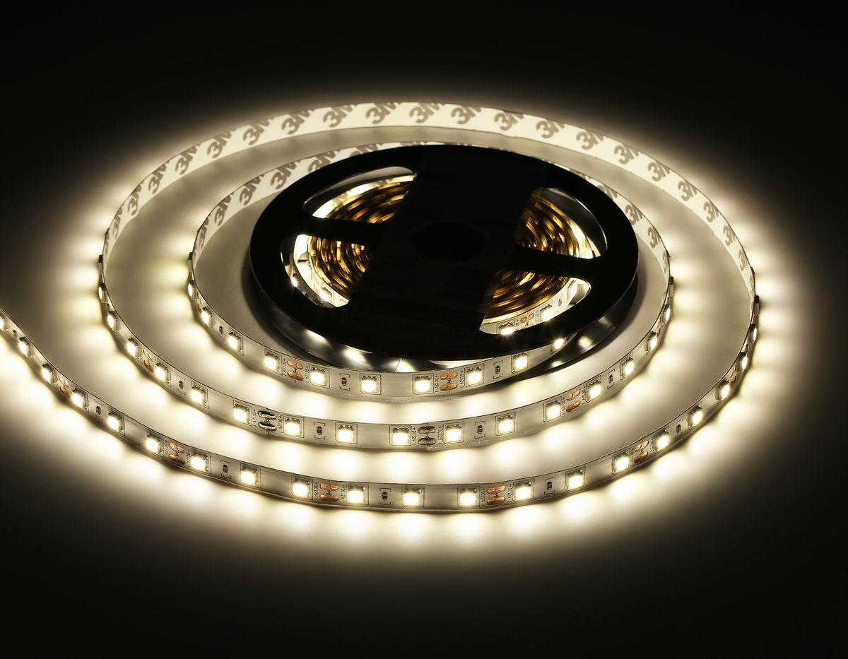 фото светодиодная лента дневной белый ambrella light 14,4w/m 60led/m 5050smd 4500к 5m gs2002 | 220svet.ru