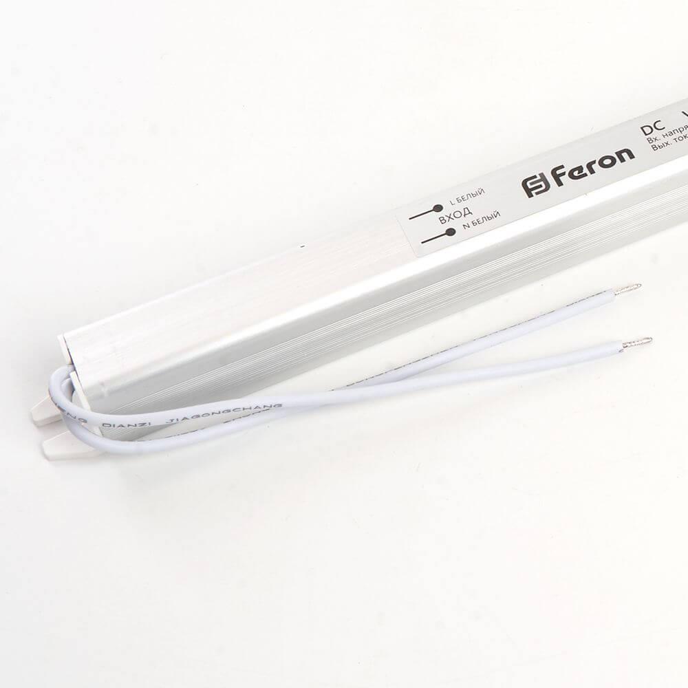 фото блок питания для светодиодной ленты feron lb001 24v 60w ip20 2,5a 48014 | 220svet.ru