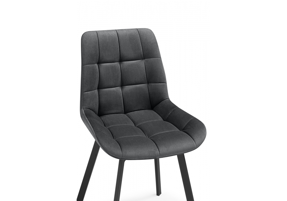 фото стул крутящийся woodville челси 360 темно-серый (zd 995) / черный 626091 | 220svet.ru