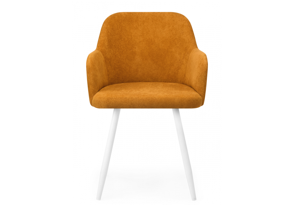 фото стул на металлокаркасе woodville инфини терракота (ocean 015) / белый 631722 | 220svet.ru