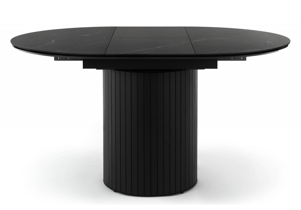 фото керамический стол раскладной woodville лорен 100(140) shakespeare black / черный 664916 | 220svet.ru