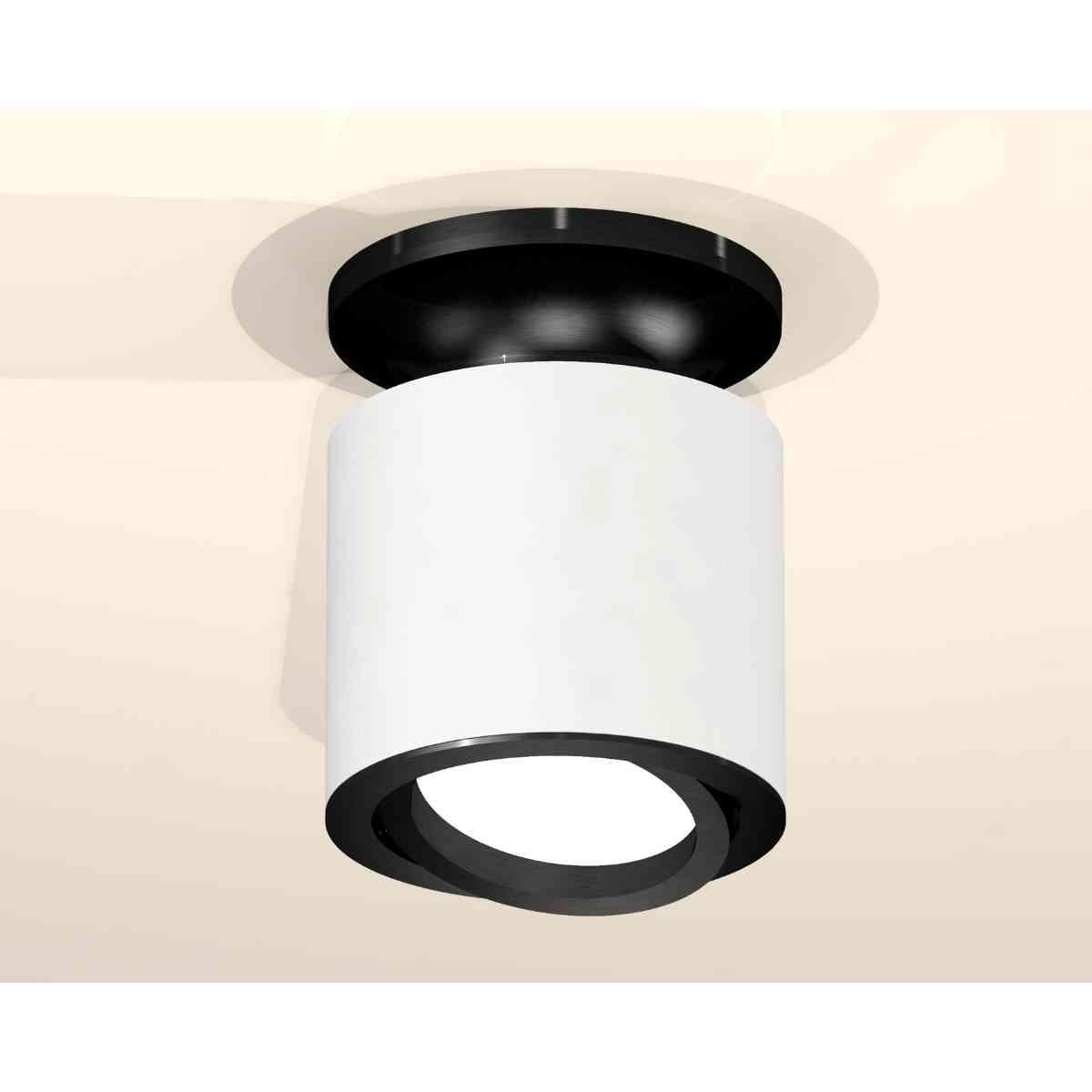 фото комплект накладного светильника ambrella light techno spot xs7401081 swh/pbk белый песок/черный полированный (n7926, c7401, n7002) | 220svet.ru