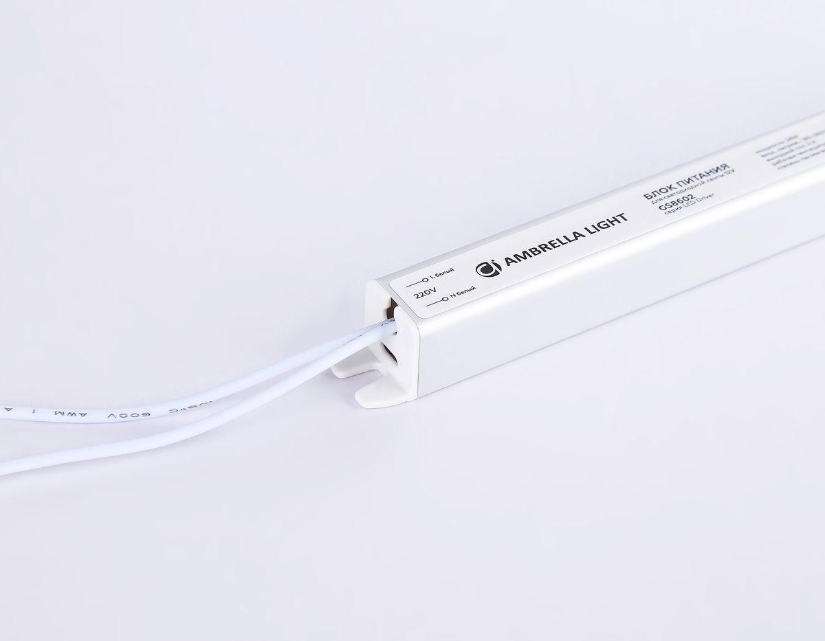 фото блок питания ультратонкий для светодиодной ленты ambrella light illumination led driver 12v 24w ip20 2a gs8602 | 220svet.ru