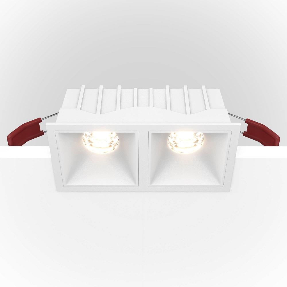 фото встраиваемый светильник maytoni alfa led dl043-02-10w3k-d-sq-w | 220svet.ru