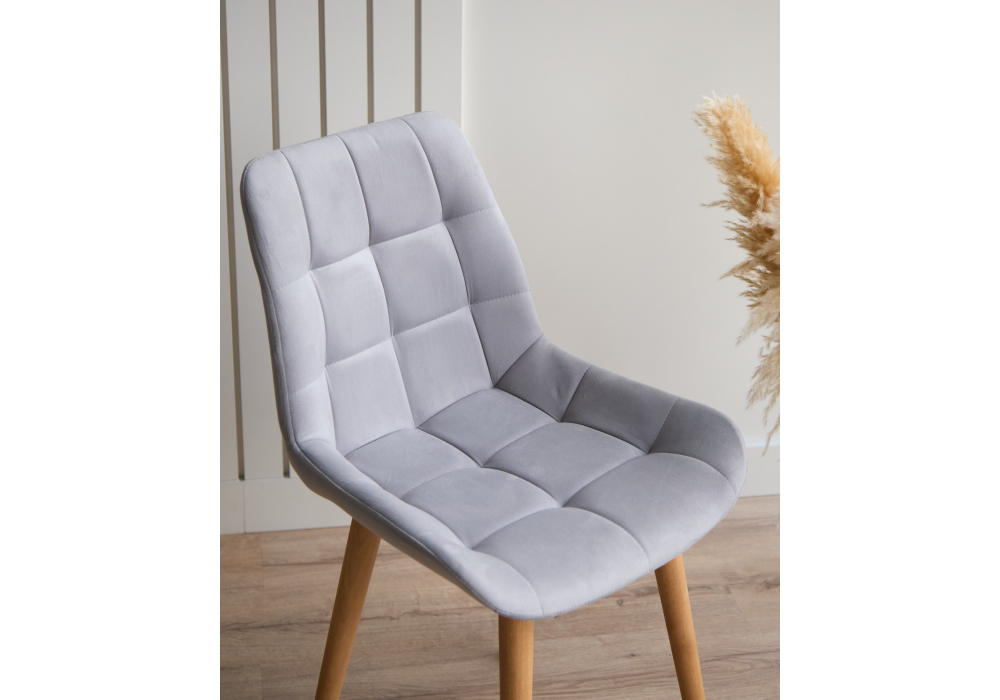 фото стул деревянный вращающийся woodville челси 360 светло-серый (zd 960) / светлое дерево np 632449 | 220svet.ru