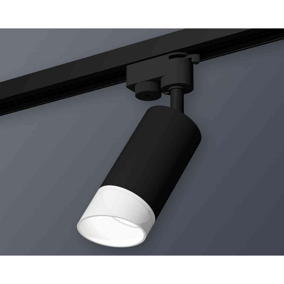 фото комплект трекового светильника ambrella light xt6323180 sbk/fr черный песок/белый матовый (a2521, c6323, n6256) | 220svet.ru