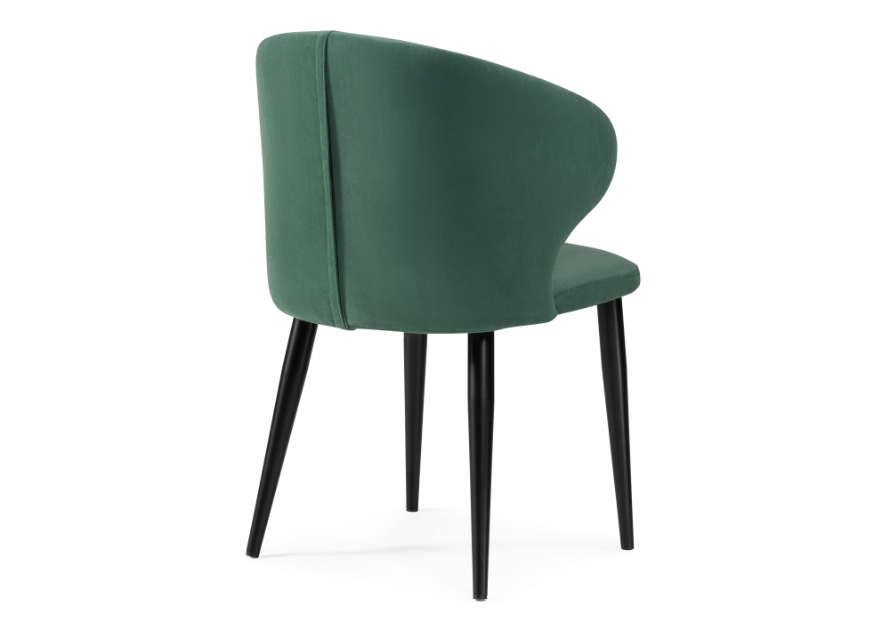 фото стул на металлокаркасе woodville алсисар катания изумруд / черный 469974 | 220svet.ru