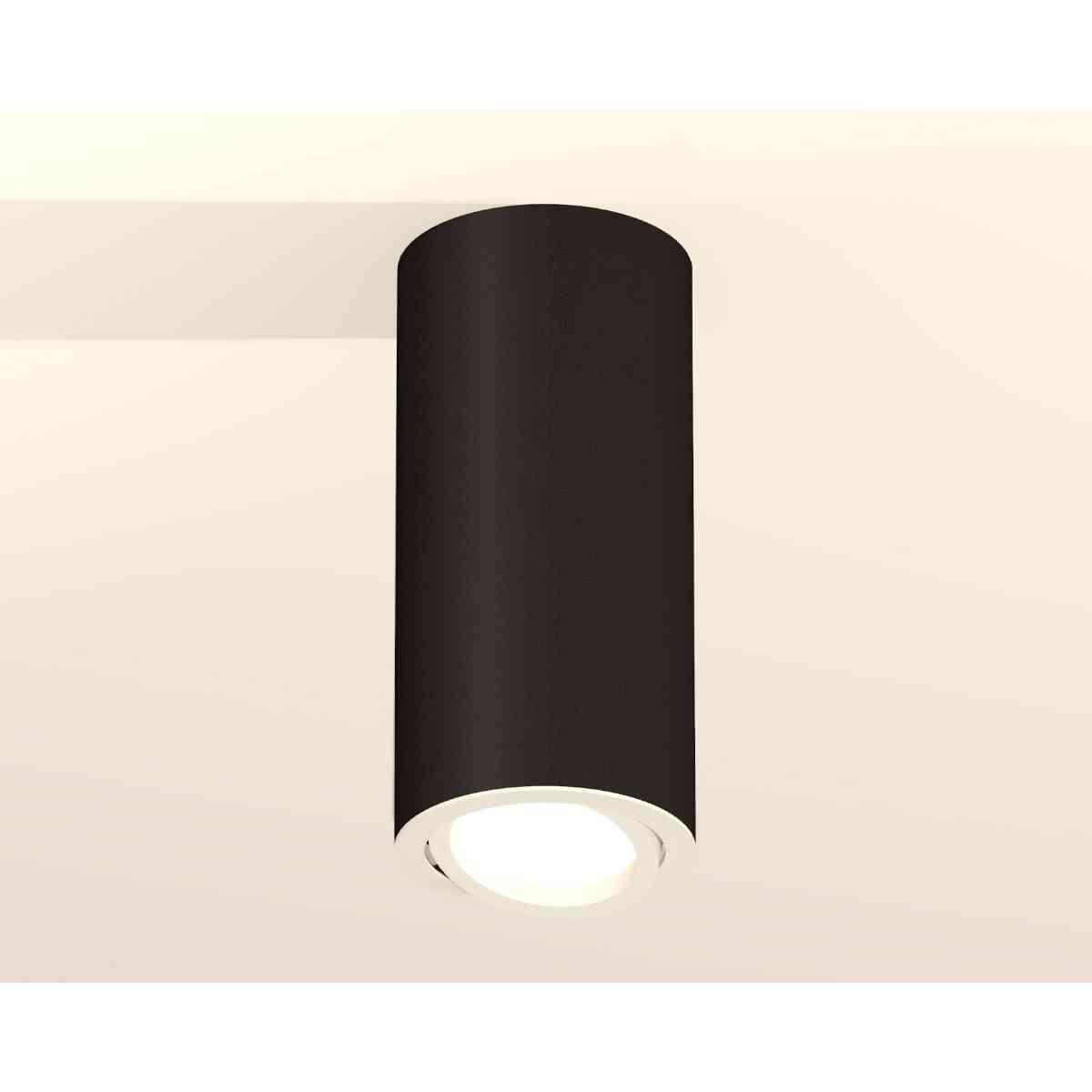 фото комплект накладного светильника ambrella light techno spot xs7443001 sbk/swh черный песок/белый песок (c7443, n7001) | 220svet.ru