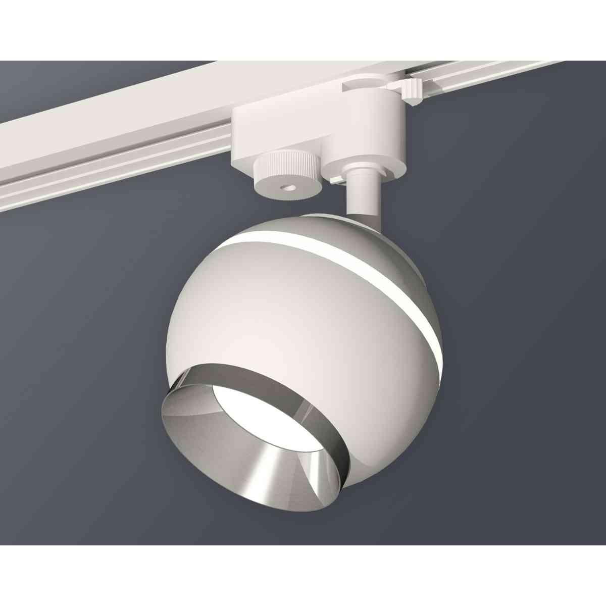 фото комплект трекового светильника ambrella light track system xt1101021 swh/psl белый песок/серебро полированное (a2520, c1101, n7032) | 220svet.ru