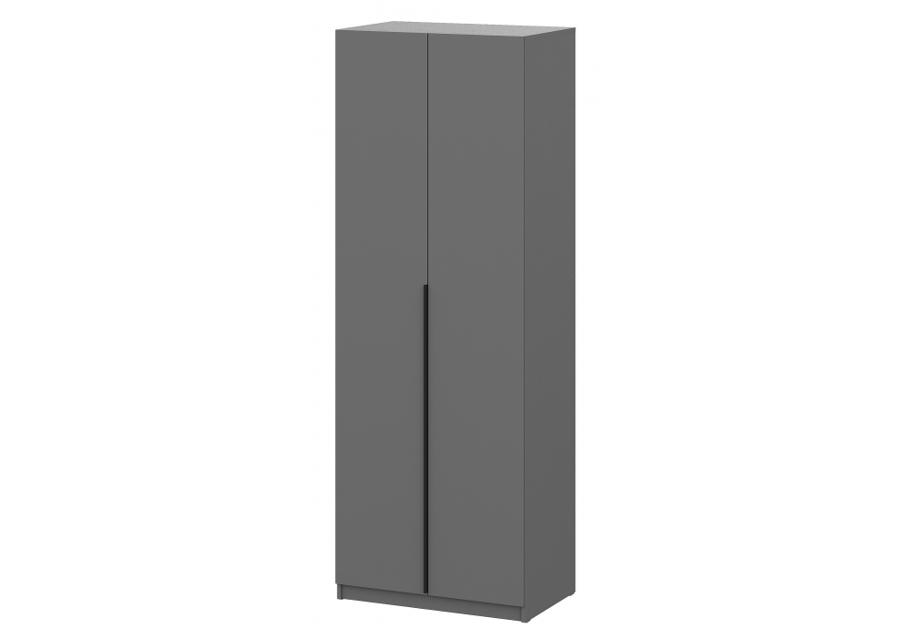 фото шкаф комплектация 1 woodville даиго с антресолью графит серый 676148 | 220svet.ru