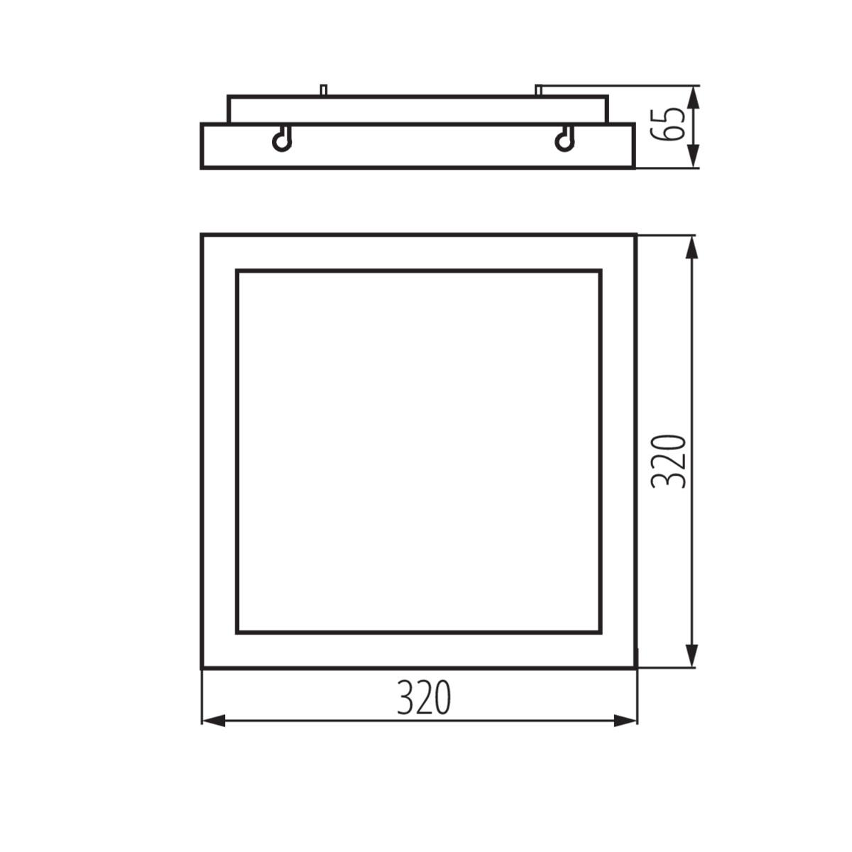 фото потолочный светодиодный светильник kanlux tybia m 25w-nw-se gy 24646 | 220svet.ru