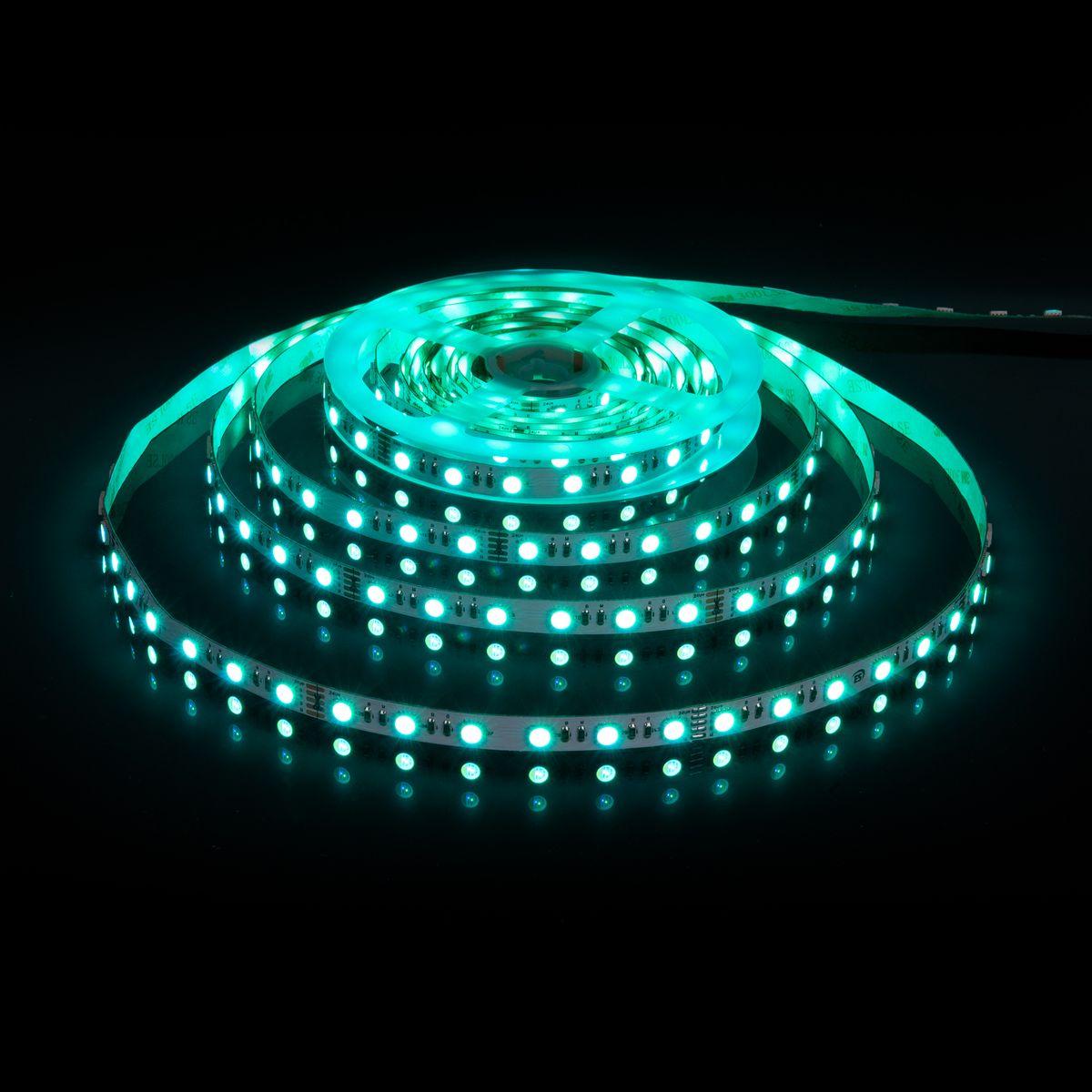фото светодиодная лента elektrostandard 24w/m 60led/m 5050smd mix rgb/холодный белый 5m a053703 | 220svet.ru
