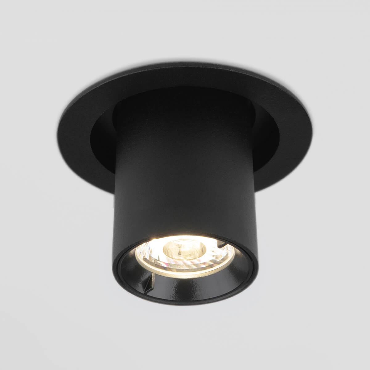 фото встраиваемый светодиодный спот elektrostandard 9917 led 10w 4200k черный матовый a052449 | 220svet.ru