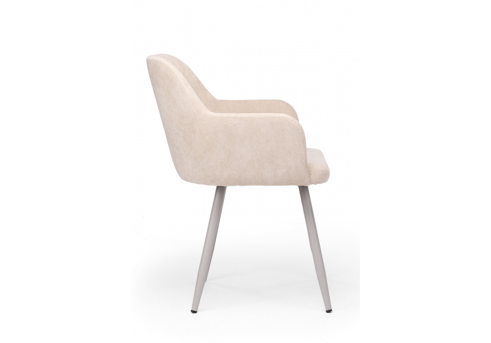 фото стул на металлокаркасе поворотный woodville инфини 360 латте (ocean 003) / серый 631772 | 220svet.ru